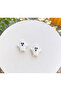 Murano Glass White Ghost Beads Halloween Jewelry Design Beads (2 Pieces) - 2