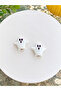 Murano Glass White Ghost Beads Halloween Jewelry Design Beads (2 Pieces)