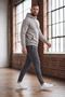 Men's Stone 3 Threaded Hooded Kangaroo Pocket Sweat Soft Puff Fabric - 7