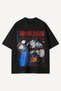 Anime Alchemist Printed Black Oversize Tshirt - 2