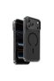 iPhone 17 Pro / 18 Pro Compatible Case Magicam Magsafe Crystal Non-Yellowing Cover with Hidden Stand - Dark Cherry