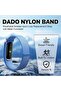 Dado Woven Nylon Loop Band Compatible with Google Fitbit Air, Stretchy Breathable Sport Strap, Adjustable Elastic Replacement Wristband with Metal Buckle for Men Women - 2