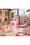 Pink Lyla Lady Shela 480 ml Thermos Mug with Handle 304 Steel Inner and Outer-Silicone Base - 2