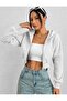 Hooded Crop Cardigan 3 Yarn Thick Fabric - 6
