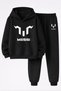Lionel Messi Printed 3-Yarn Quality Sweatshirt and Trackpants Kids' Top-Bottom Set