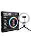 MJ MJ-36 RGB LED Soft Ring Light With Phone Tripod Stand For Camera Smartphones Shooting Vlogging And Reels