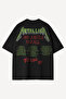 Metallica Justice for All V2 Printed Black Oversize Tshirt - 3