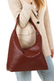 The Moi̇s Women's Casual Large Dream Burgundy Shoulder and Tote Bag - 7