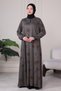 Hijab Clothing Mother's Dress Prayer Dress Viscose Shawl Pattern Floor-Length Dress V Roba Fish Dress Plus Size - 2