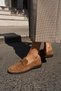 Ginto Women's Nude Tutun Genuine Suet Imported Toka Makosen Dikisli Loafer - 3