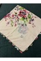 Cenk Yazma Handcrafted Needle Embroidery, Needle Embroidery, Needle Embroidery Yemeni, Needle Embroidery Tulle, Scarf, Handcrafted Powder Pink - 2