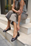 Fiyoli Women's Brown Genuine Leather Mini Heel Ballet Flats - 4