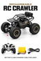 1:18 Scale RC Rock Crawler Off-Road Buggy – 27MHz Remote Control, Alloy Material, Independent Spring Suspension, Rechargeable Battery & USB Charging Cable – Black - 7