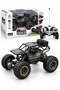 1:18 Scale RC Rock Crawler Off-Road Buggy – 27MHz Remote Control, Alloy Material, Independent Spring Suspension, Rechargeable Battery & USB Charging Cable – Black