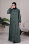 Hijab Clothing Mother's Dress Prayer Dress Viscose Shawl Pattern Floor-Length Dress V Roba Fish Dress Plus Size