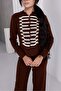 Süvari Model Button Detailed Lycra Standard Size Knitwear Set - 3