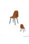 Modern Design Leather Seat Dining Chair - 2
