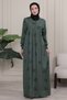 Büzgü Robadan Front Buttoned Viscose Fabric Tessiture Clothing Mother's Dress Prayer Dress - 2