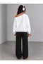 Spider Printed Women's Boat Neck Sweatshirt/Top Sweat Suit - 2