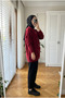 Women's Livia Stone Buttoned Bearded Knitwear Long Cardigan - 2