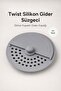 Twist Silicone Drain Strainer with Swivel Cap, Odor and Pest Blocker, Gray