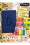 2027 Atatürk Silhouette Spiral Daily Agenda 17X24 cm Navy Blue + 4 Color Adhesive Note Paper + 100 Pieces Film Index Bookmark