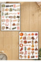 280 Pieces Cozy Life Sticker Book 8 Pages A5, Agenda Journal Scrapbook Planner Stb00001 - 6