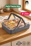 Practical Two-Tier Cake-Pastry-Poğaça-Cake Transport Container with Lockable Lid Design Durable Material - 8 Liters