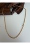 Top Segment Casual Gold Color Figaro Steel Chain Necklace 55 cm Necklace Men's Steel Chain Necklace