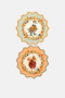 Autumn Fashion Squirrel and Goose Pattern Embroidery Edge Cocktail Napkins 2 Pieces