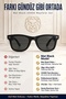 Matte Black Unisex Sunglasses Uv400 Protected Retro Classic Wayfarer Model Set with Case and Cloth 723633 - 2