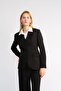 Black Collarless Jacket Classic Suit - 3