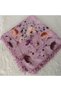 Handmade Patterned Yarn Embroidery with Ring Beads on the Edge, Yemeni, Scarf, with Embroidery on 4 Sides - 7