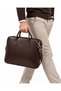 Faux Leather Briefcase with Adjustable Cross Strap - 3