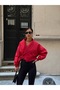 Double-Breasted Buckle Bomber Trench Jacket - 4