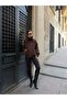 Suede Oversize Cross-Closure Biker Jacket - 6