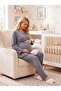 New Season Smoked Double-Breasted Easy Breastfeeding Design Long Sleeve 100% Cotton Maternity Pajama Set - 7
