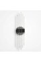 Bhbackhome Aura Medium 39 cm Modern Design Led Sconce - Wall Lamp - Black Case - White Led - Battery Operated - 2