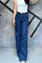 High Waist Palazzo Stretch Denim Jean Trousers Sun495 - 2