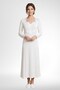 Mecit 6410 Ecru Women's Dressing Gown Nightgown Set - 5