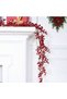 190 cm Red Berry Flower Christmas Ornament and Lucky Branch – Christmas Tree and Fireplace Decoration - 2