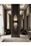 Bhbackhome Aura Large 51 cm Modern Design Led Sconce - Wall Lamp - Anthracite Case - White Led - Battery Operated - 8