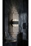 Bhbackhome Aura Large 51 cm Modern Design Led Sconce - Wall Lamp - Silver Case - White Led - Battery Operated - 5