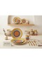 16-Piece All-In-One Dinner Set, Specially Designed for a Vibrant and Lively Touch to Everyday Dining Decor. - 6