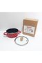 14 cm Enamel Colorful Pot 1100 ml Cooking Pot Enamel Storage Container - 3
