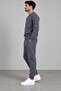 Men's 2 Thread Combed Cotton Fabric Crew Neck Ribbed Tracksuit Set Dawrazz-3029 - 3