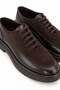 Men's Brown Genuine Leather and Suede Lace-Up Thick Sole Shoes – Garda - 2