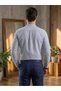 Men's Slim Fit Long Sleeve Linen Striped Judge Collar Shirt - 3