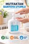 Set of 2 400 ml Countertop Liquid Soap Dispensers with Transparent Reservoir Bathroom Kitchen Dishwashing Detergent Dispenser Set Byz - 6
