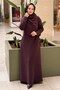 Modal Dress with Degaje Collar Detail